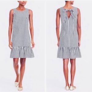 J.CREW Black and White Gingham Dress.
